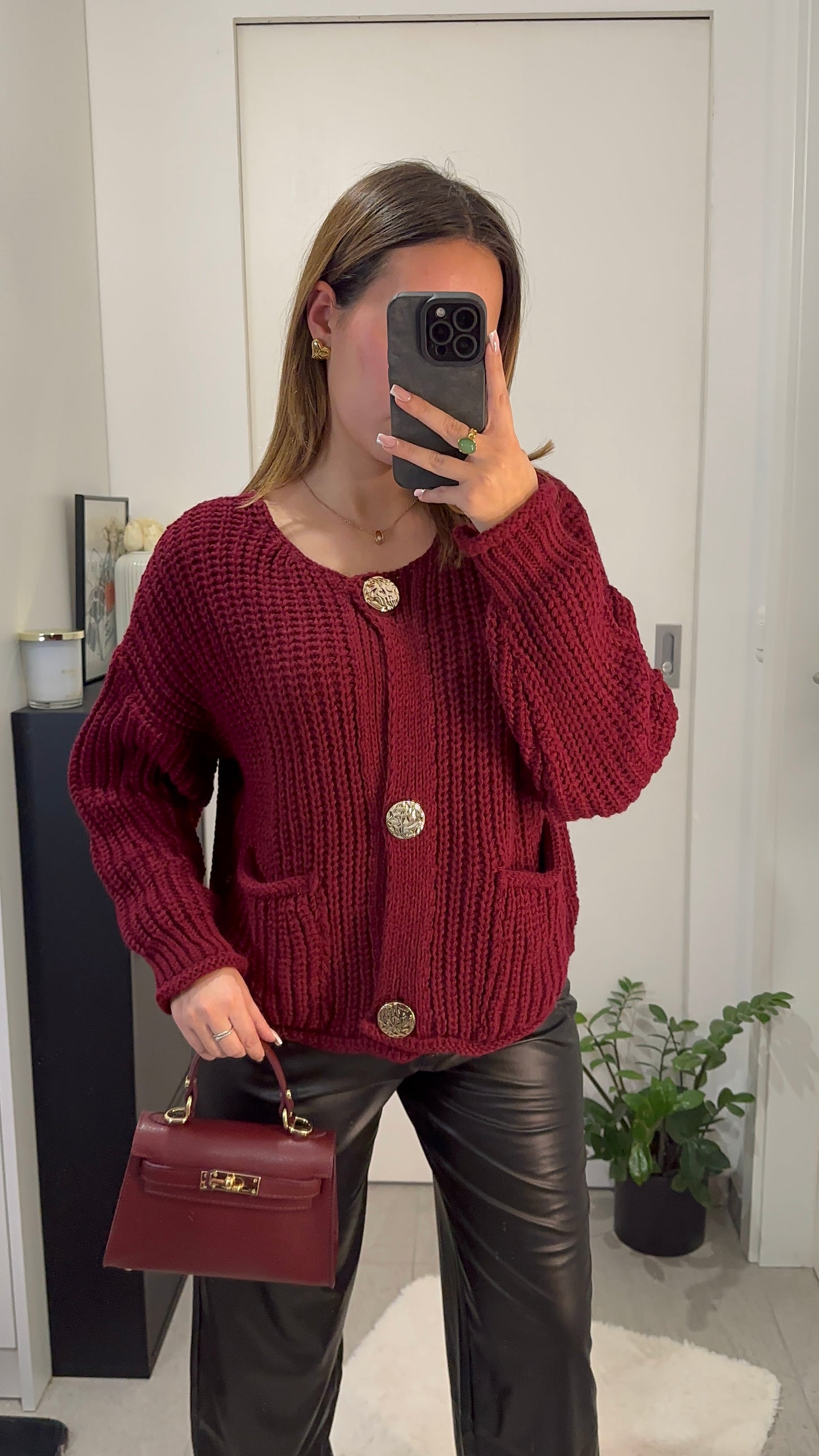 Gilet ALEXIA bordeaux