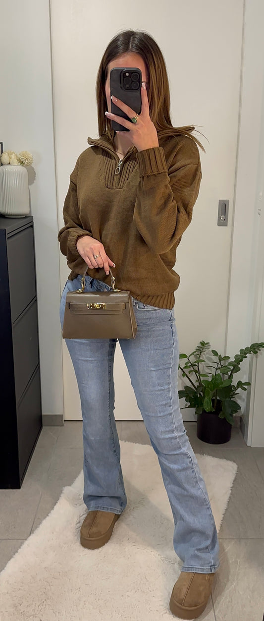 Pull COLINE taupe