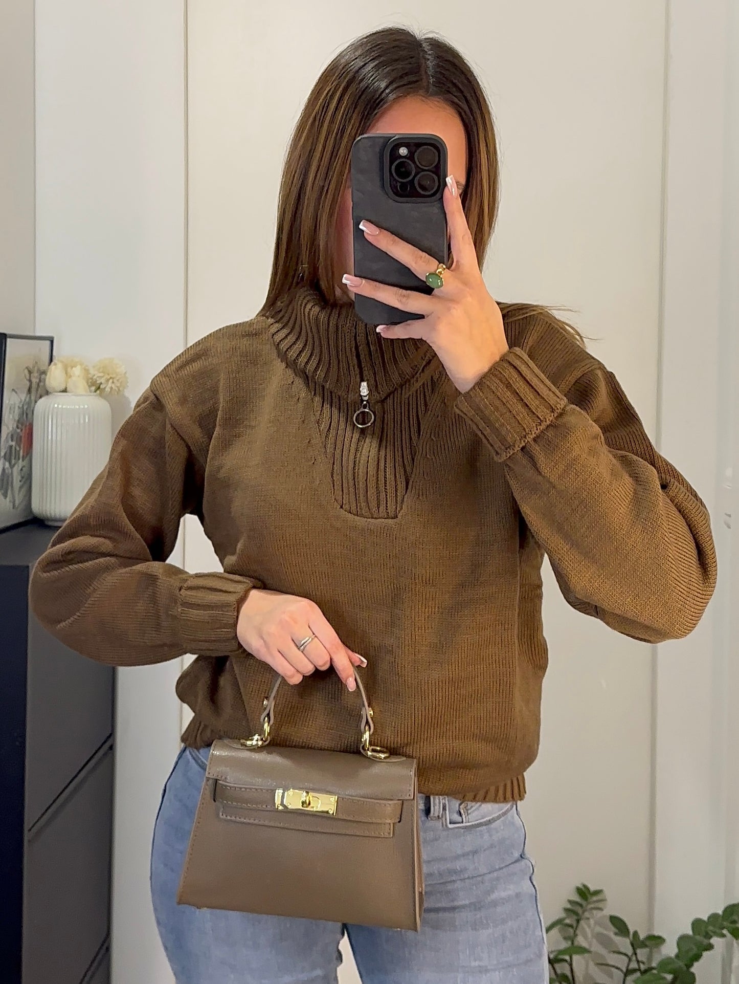 Pull COLINE taupe